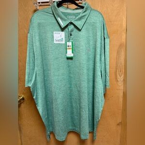 IZOD Golf swing flex green polo men’s big and tall 4 XLT